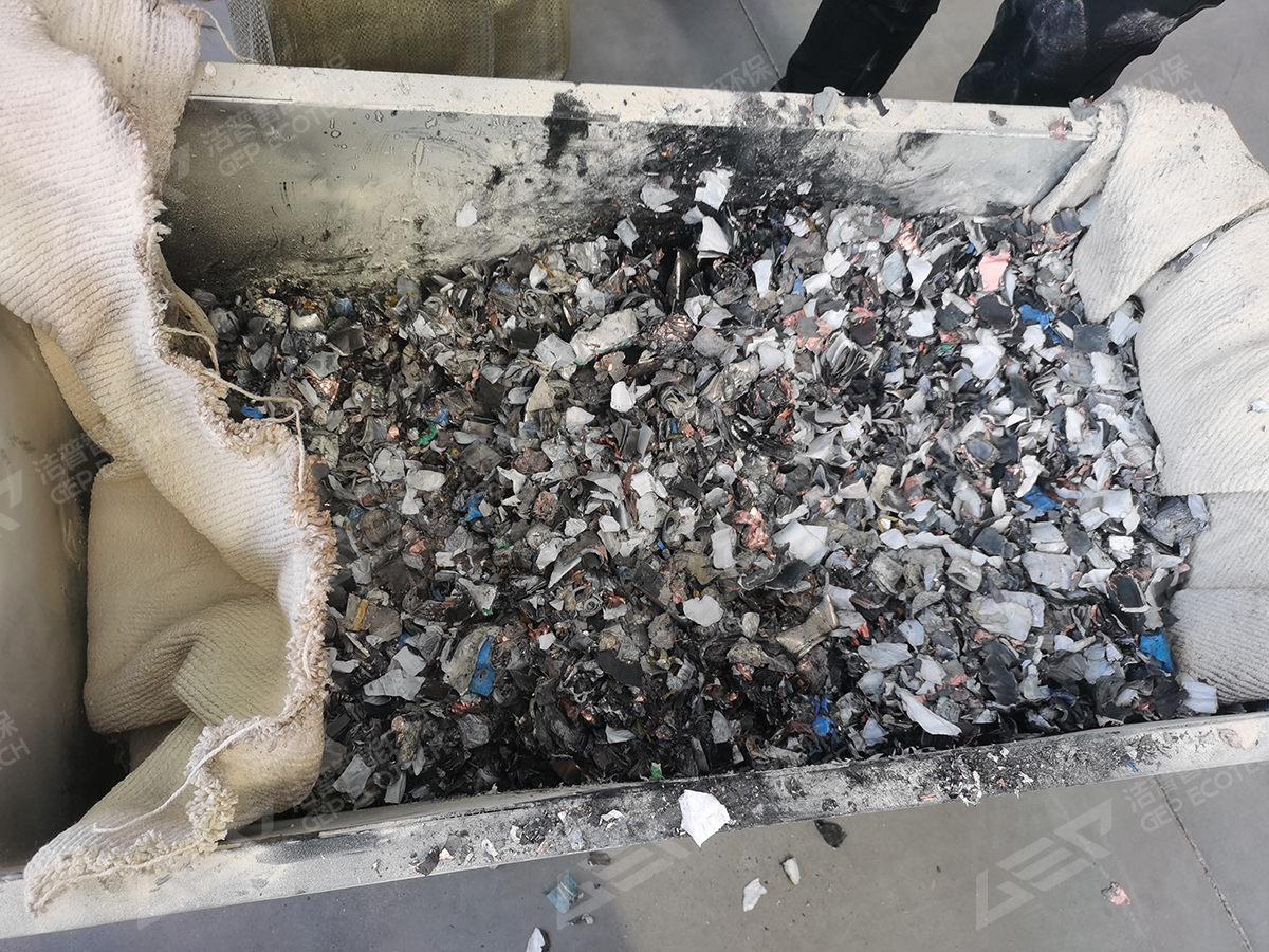 废电池处理后效果